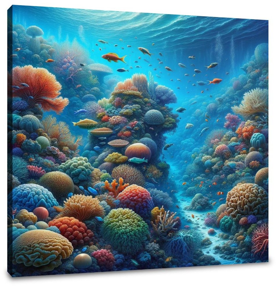 Coral Reef Symphony Canvas