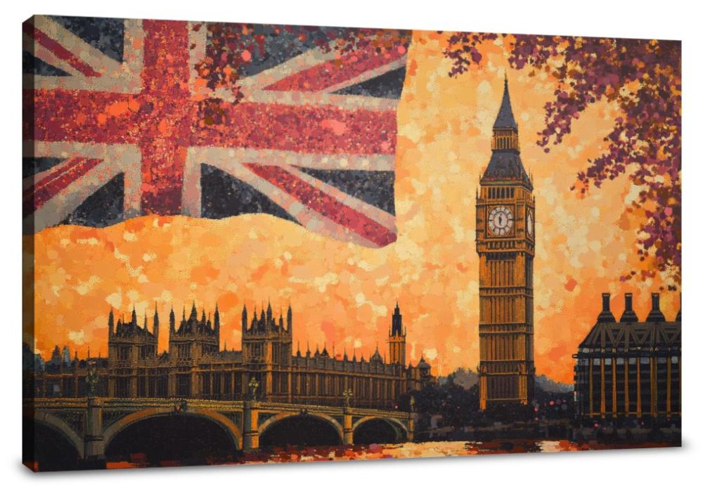 Big Ben Sunset Canvas