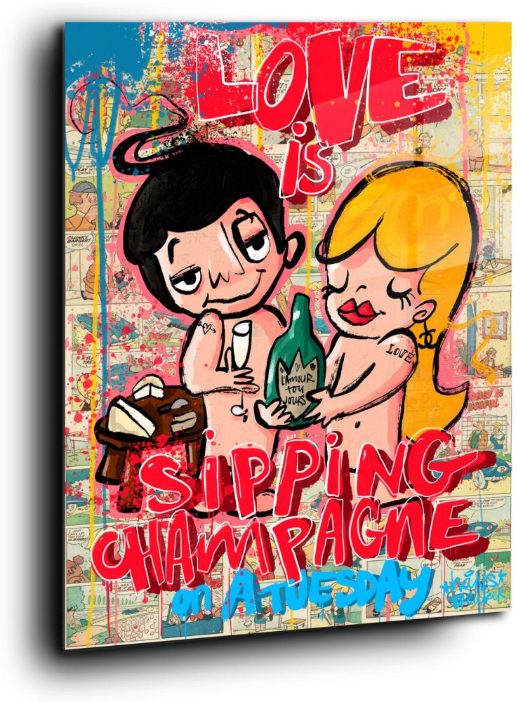 Love is sipping champagne