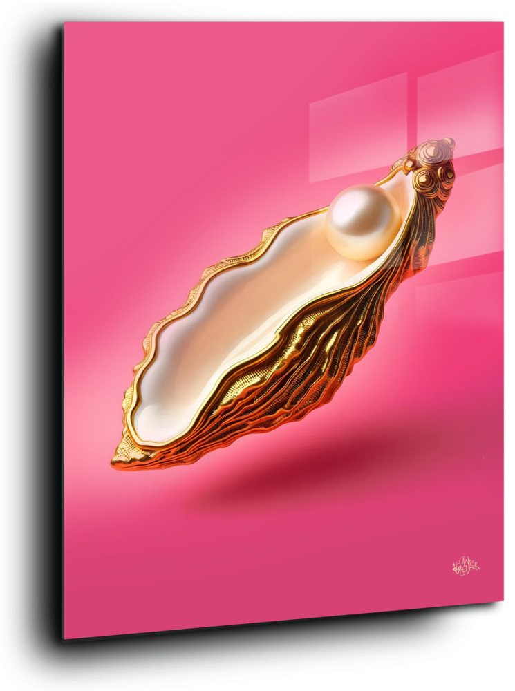 Oyster and pearl GOLD.