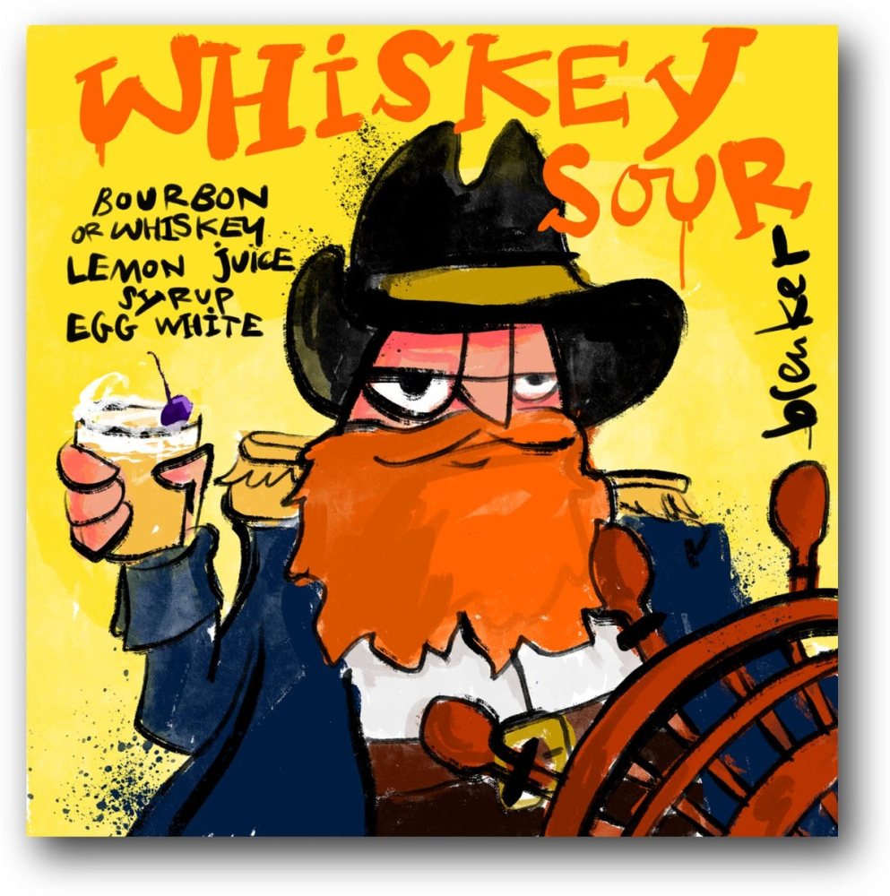 Whiskey sour . ICON