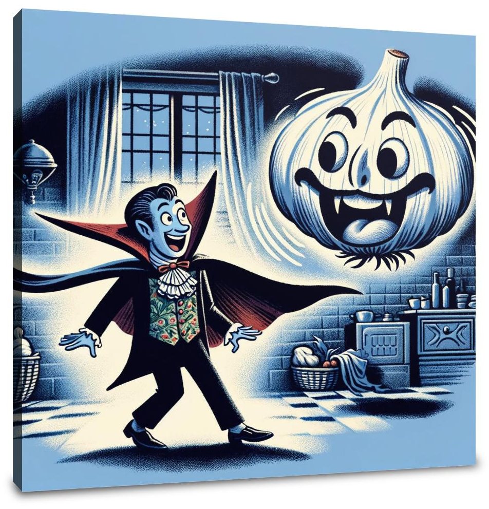 Garlic Fright Night Canvas