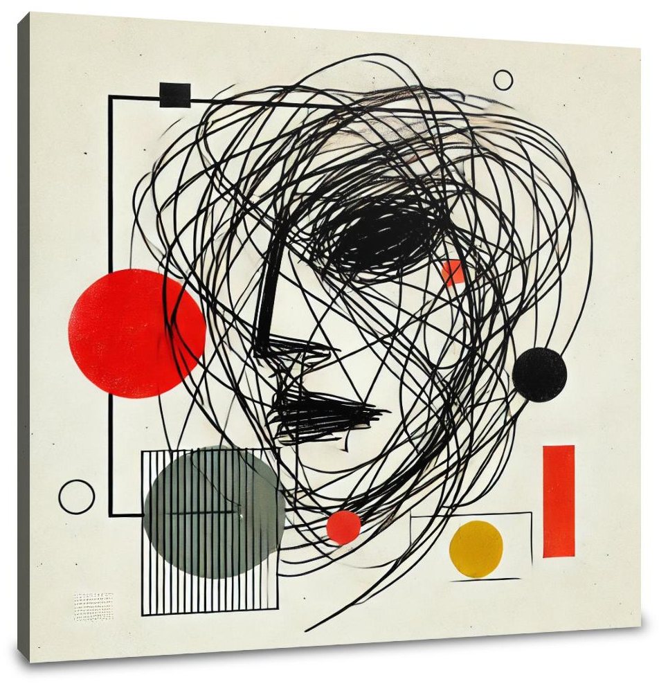 Scribble Symphony Canvas