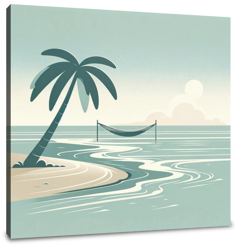 Serene Beach Bliss Canvas