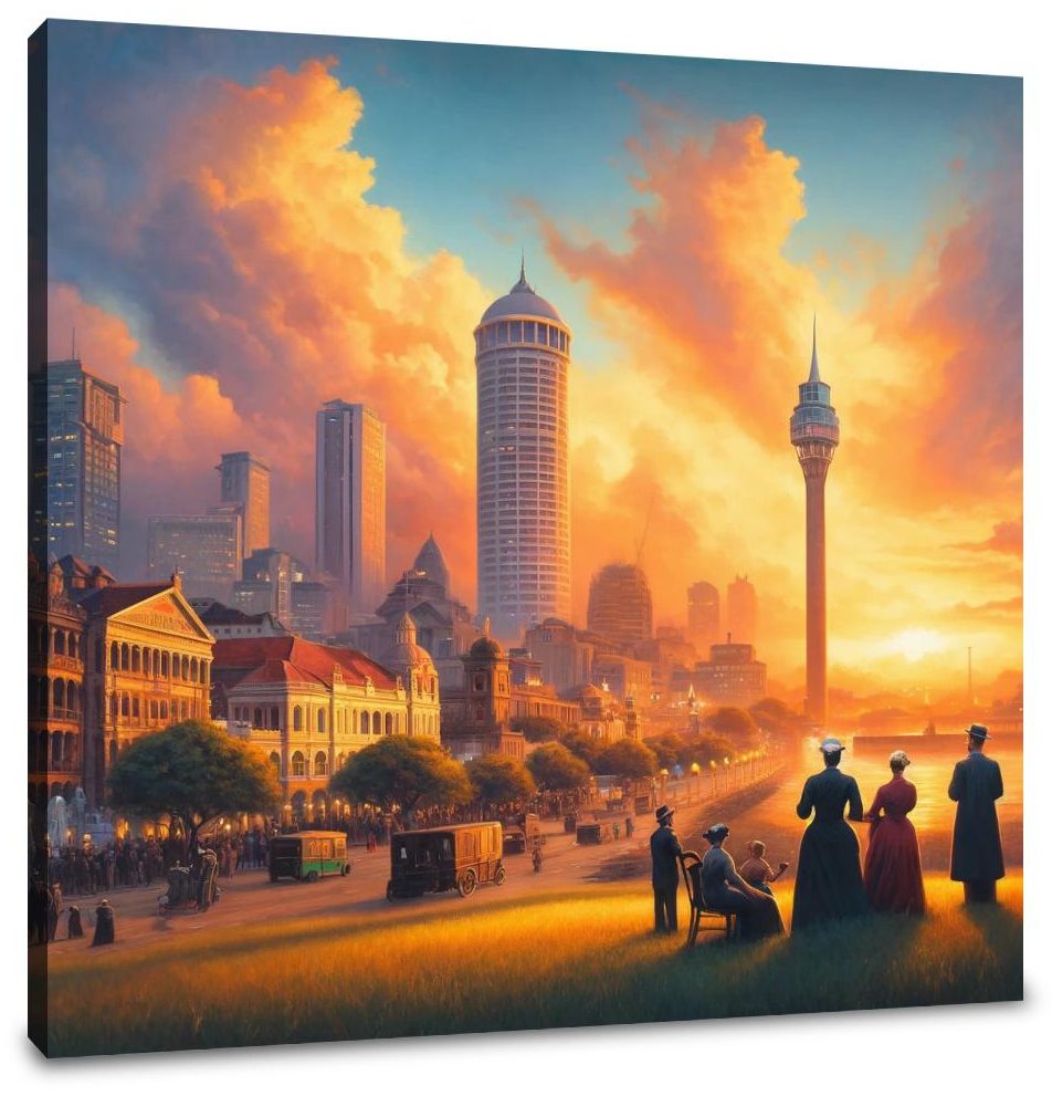 Sunset in Colombo Canvas