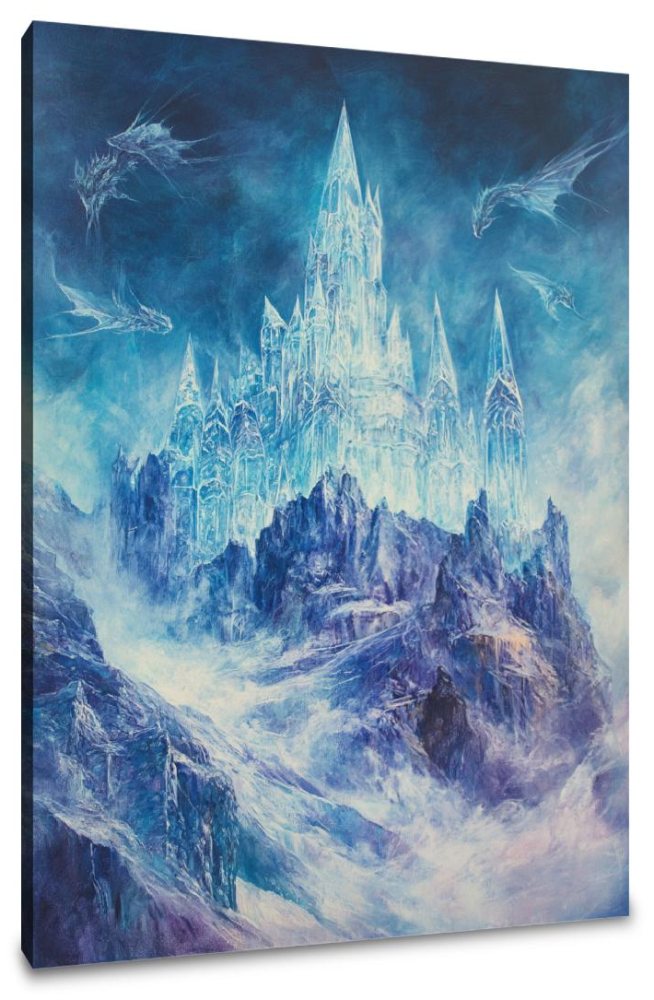 Enigmatic Crystal Castle Canvas
