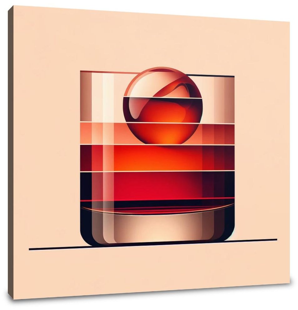 Negroni Abstract Minimalism Canvas