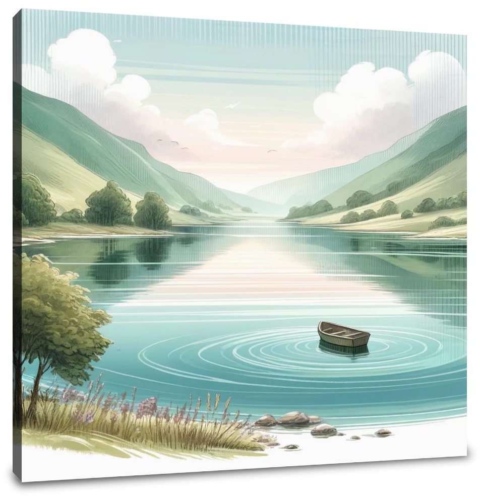 Tranquil Waterscape Canvas