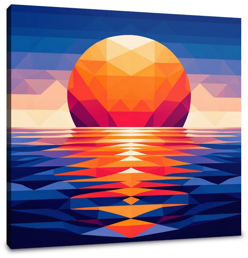 Sunset Symmetry Canvas