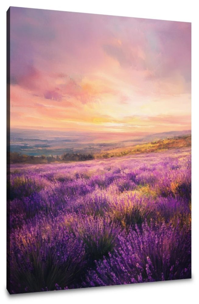 Lavender Sunrise Serenity Canvas