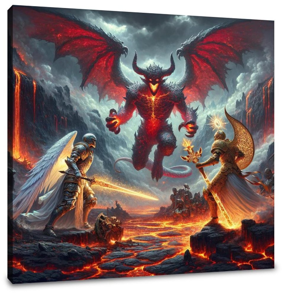 Crater Clash Canvas