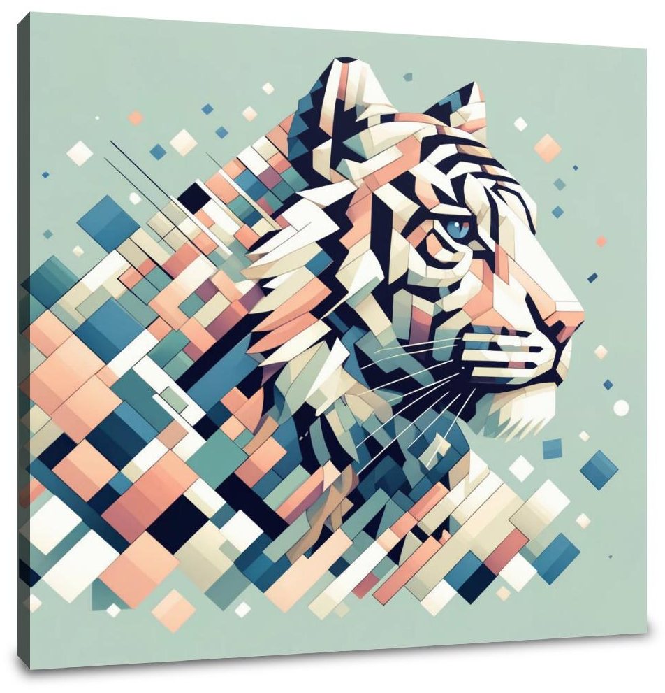 Echoes of the Wild Tiger Canvas