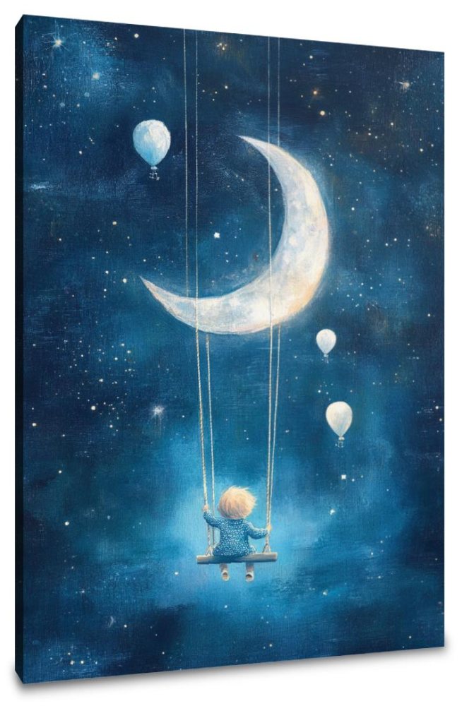 Moonlit Swing Canvas