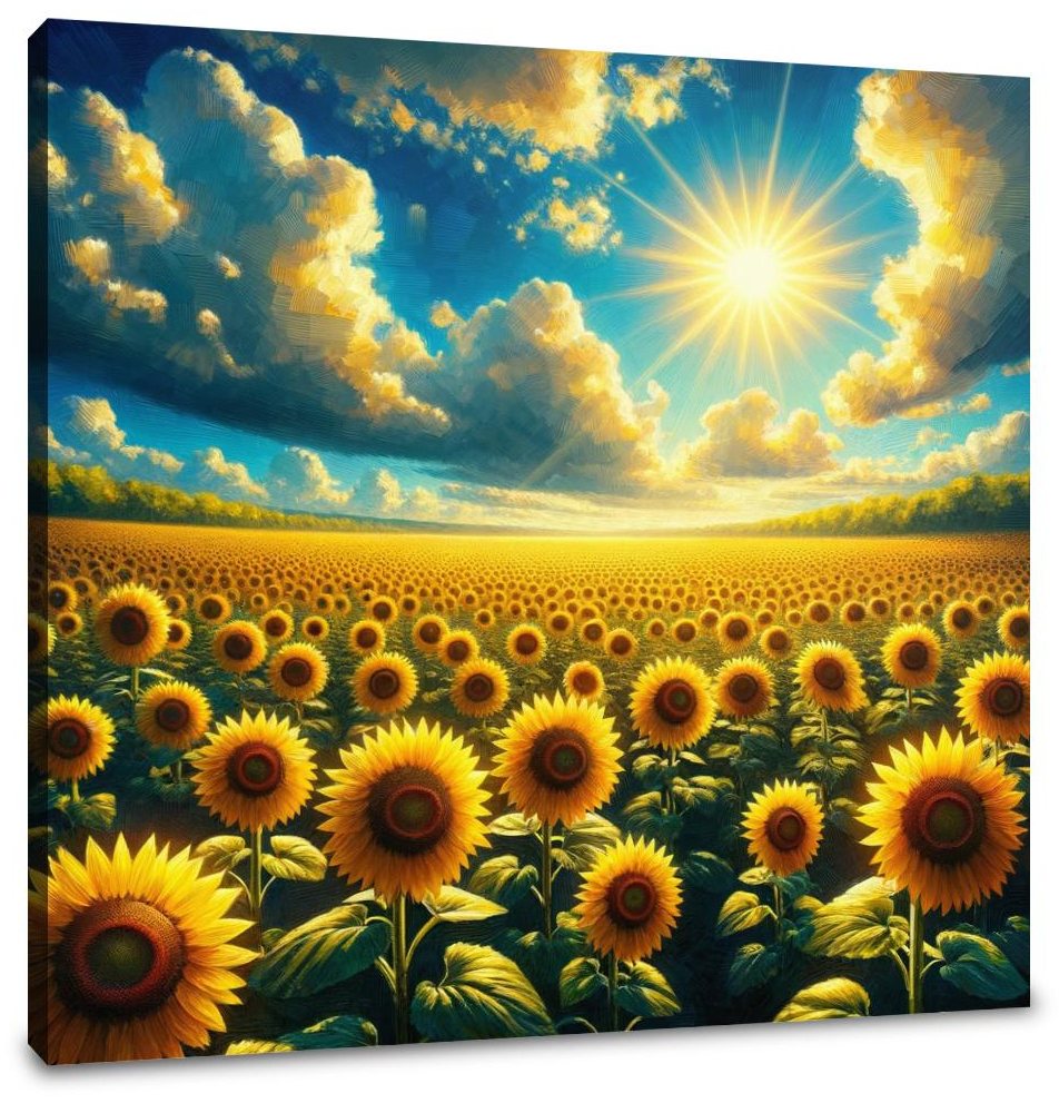 Vibrant Sunflower Glory Canvas