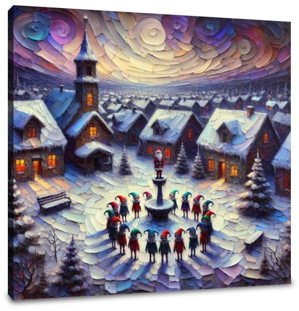 Melancholy Winter Elves' Canvas