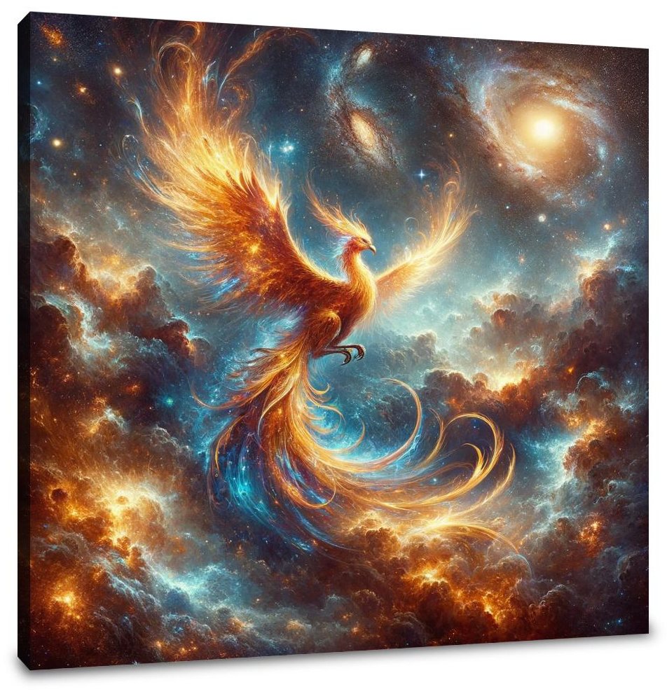 Phoenix of the Cosmos Canvas