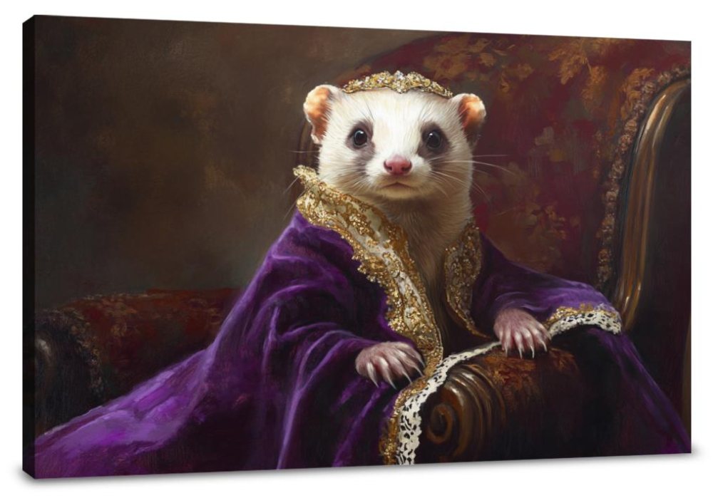 Regal Ferret Canvas