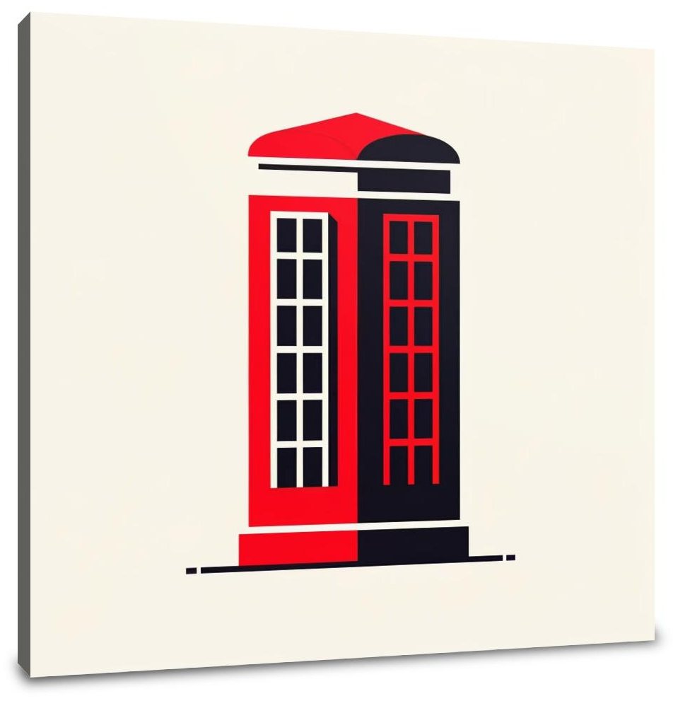 Modern Contrast London Call Canvas