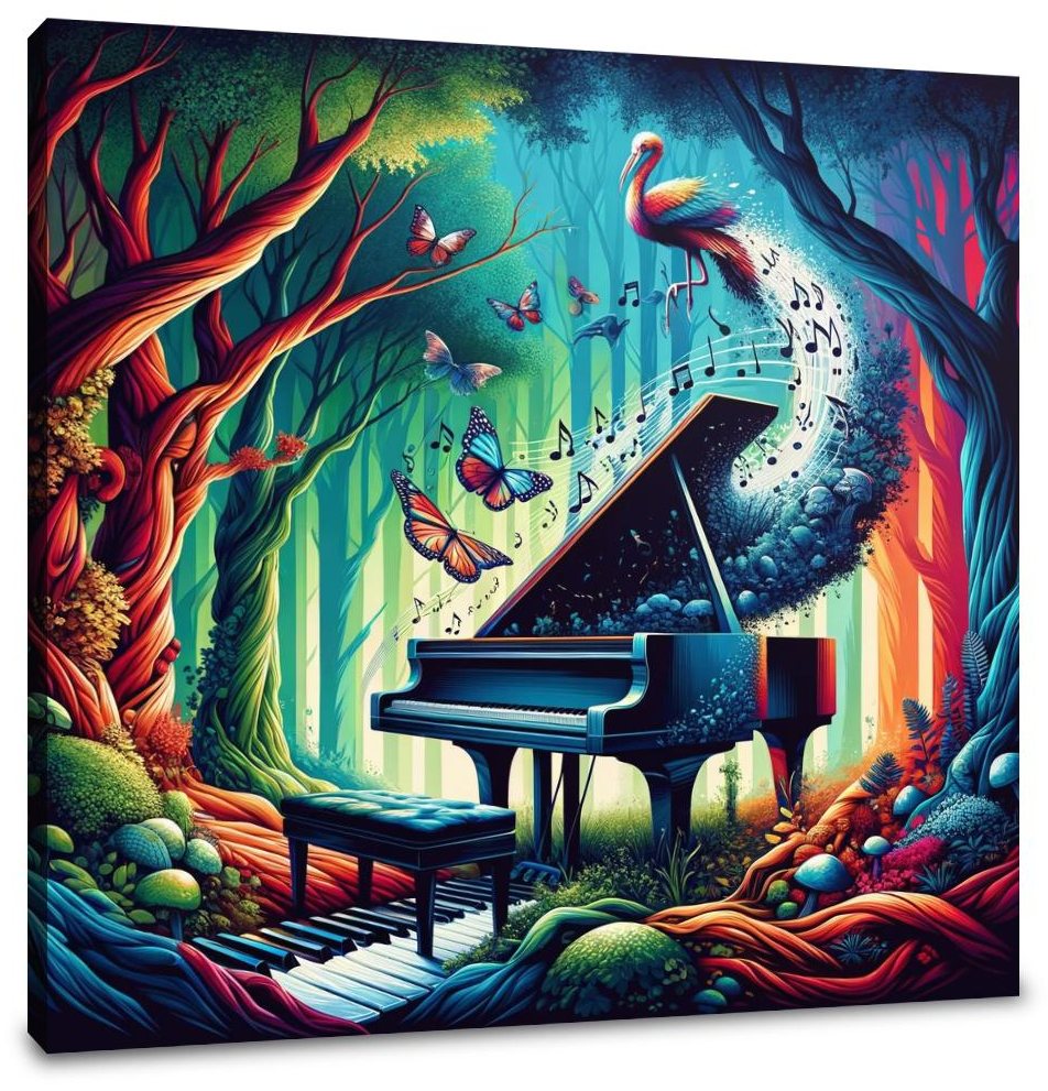 Melodic Forest Rhapsody Canvas