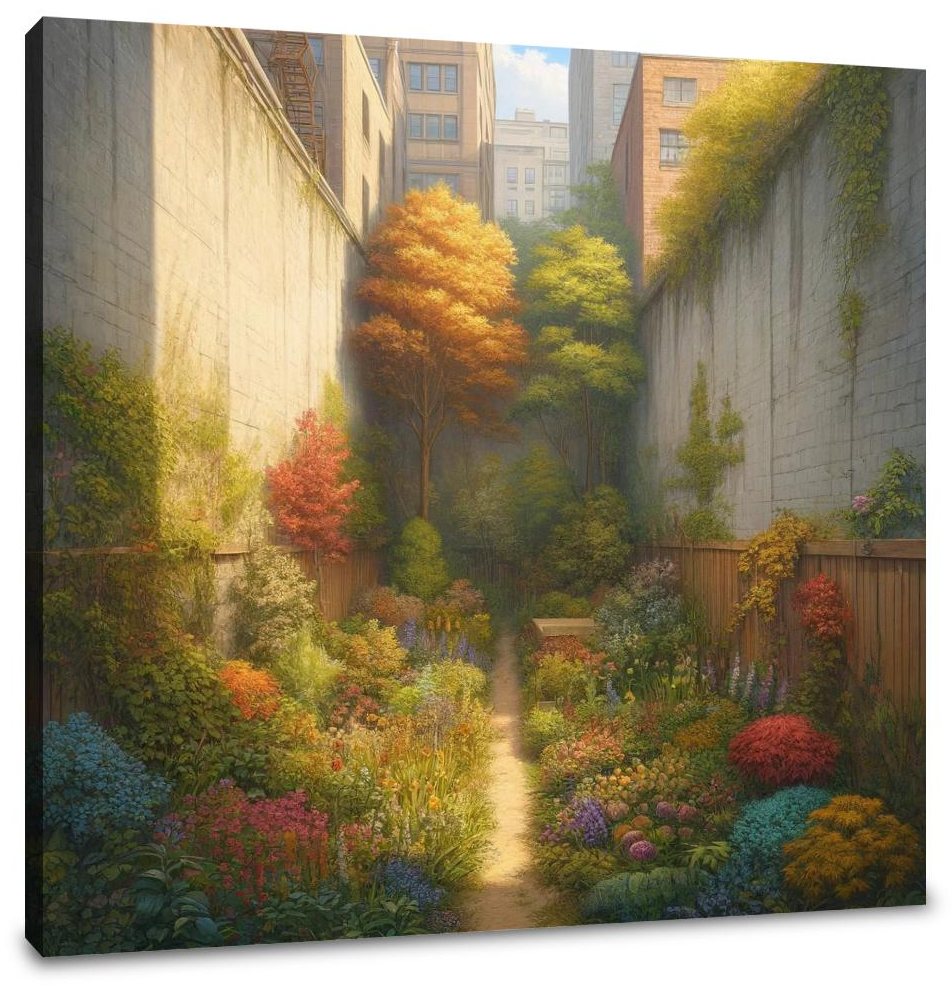 Hidden Autumn Garden Canvas