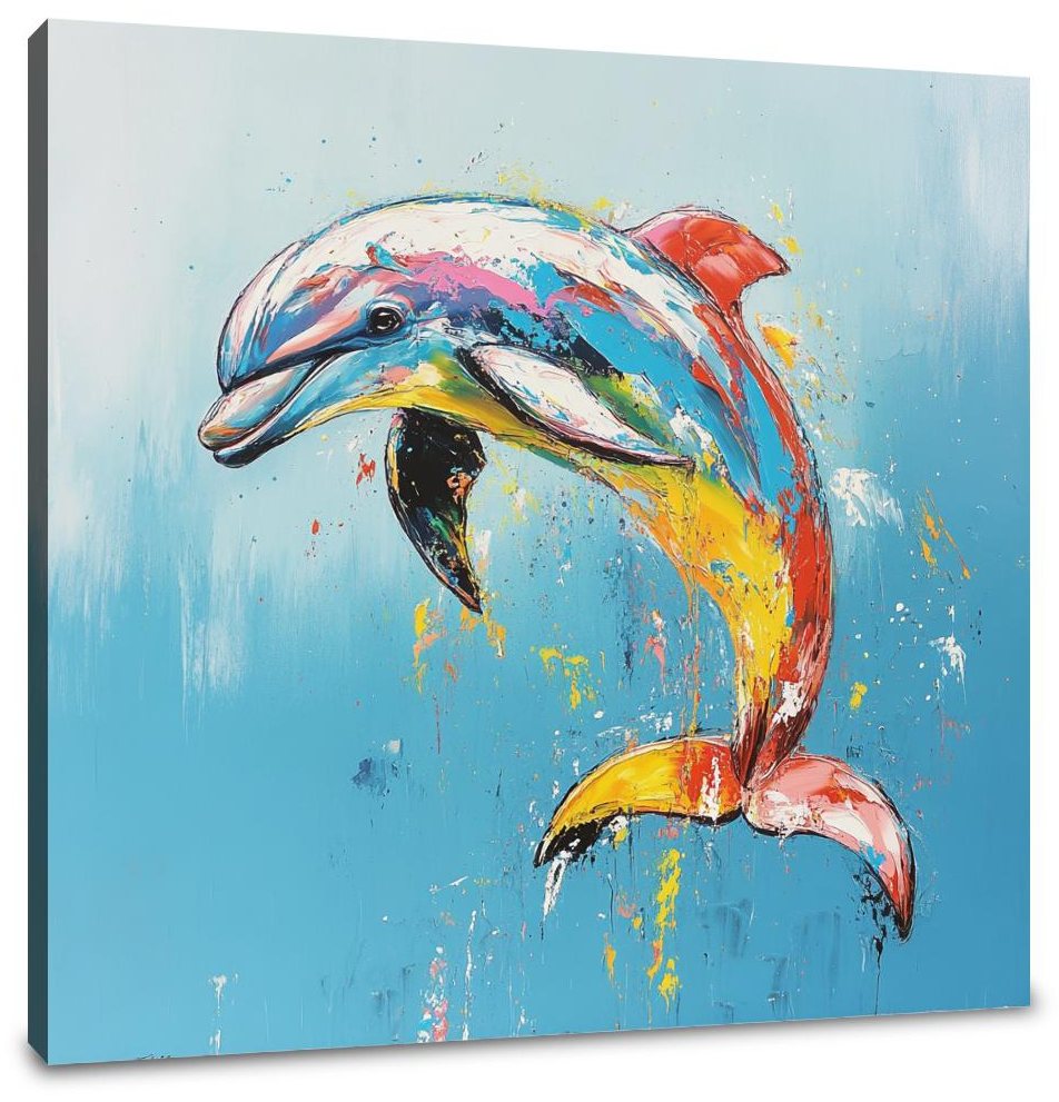 Dolphin's Dance Canvas