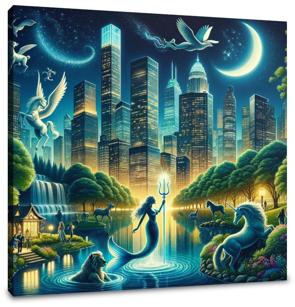 Urban Creature Fantasy Blend Canvas