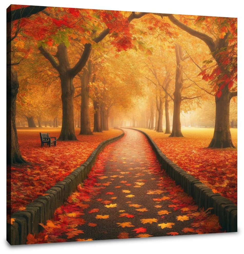 Autumn Pathway Serenity Canvas