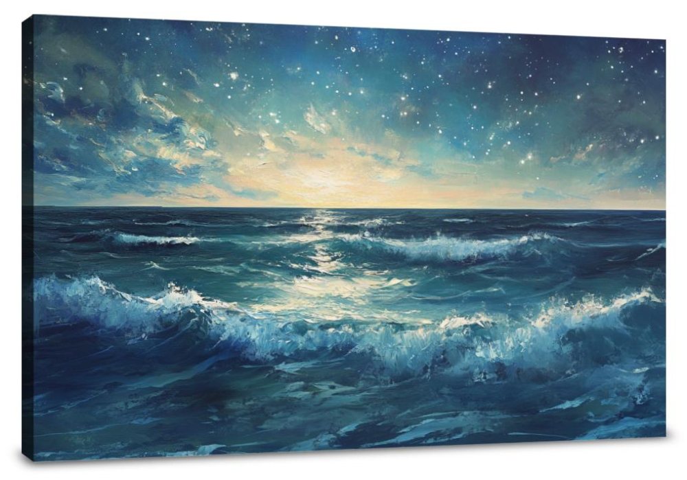 Ocean Meets Stars Canvas