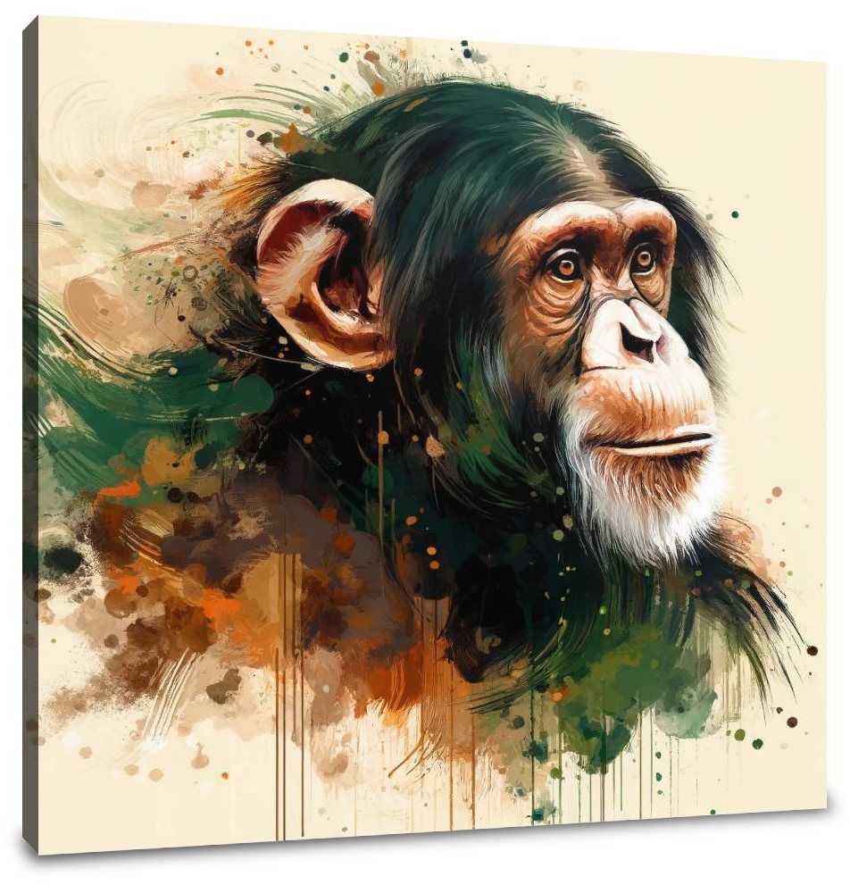 Elegant Chimpanzee Canvas