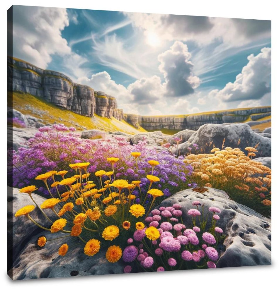 Summer at Malham Cove Canvas