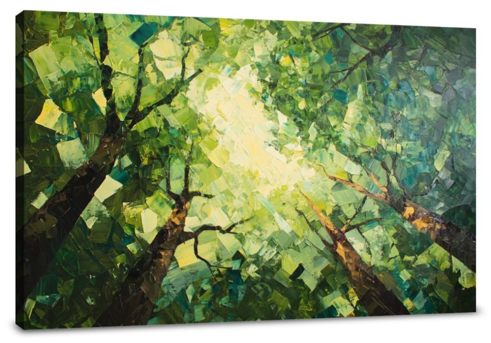 Polygonal Canopy Chaos Canvas
