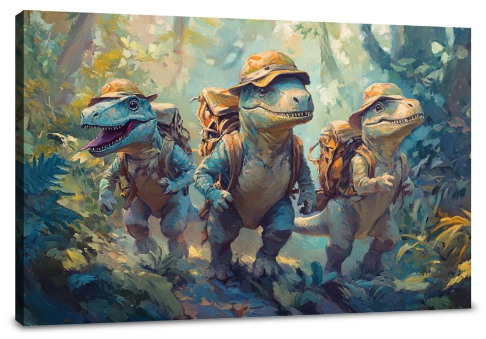 Dino Explorer's Adventure Canvas