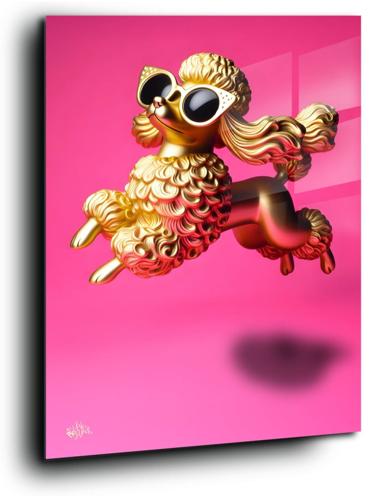 Happy GOLD poodle.