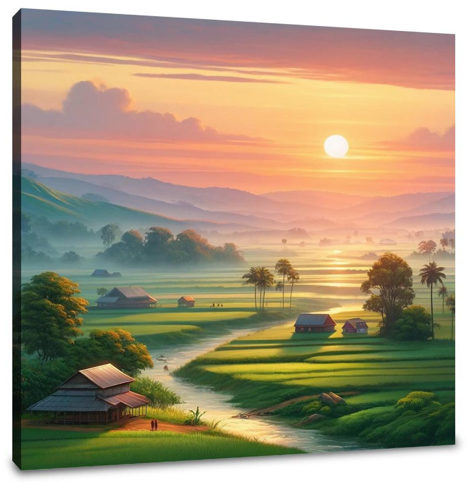 Dawn in Bangladesh Canvas