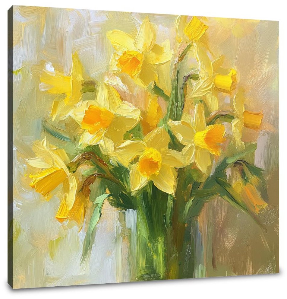 Daffodil Harmony Canvas