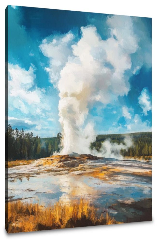 Yellowstone Geyser Canvas