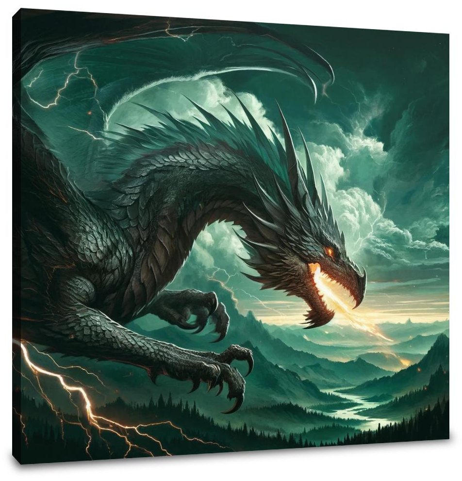 Fierce Dragon Canvas