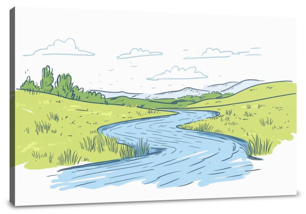 River's Whisper Canvas