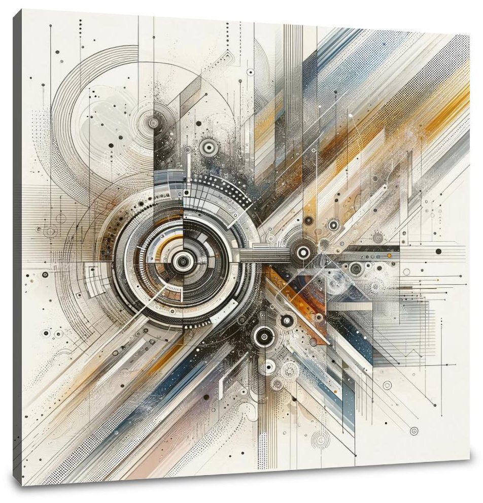Lens of Time: Visions in Abstract Canvas