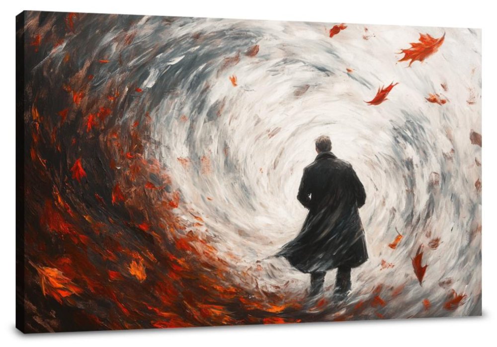 Swirling Autumn Memories Canvas
