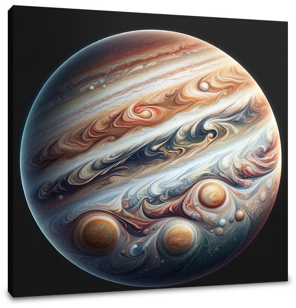 Jupiter's Swirling Majesty Canvas