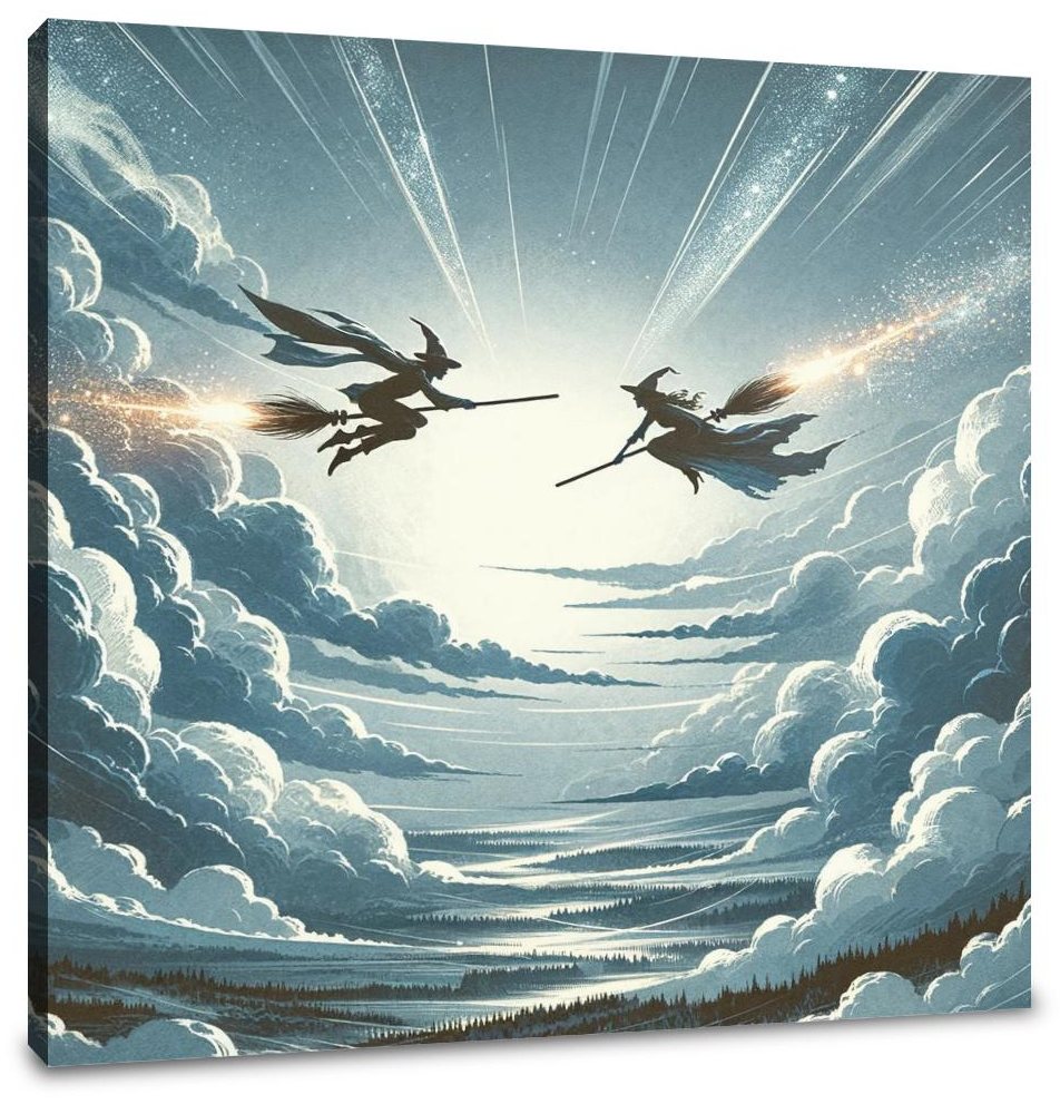Aerial Duel Canvas