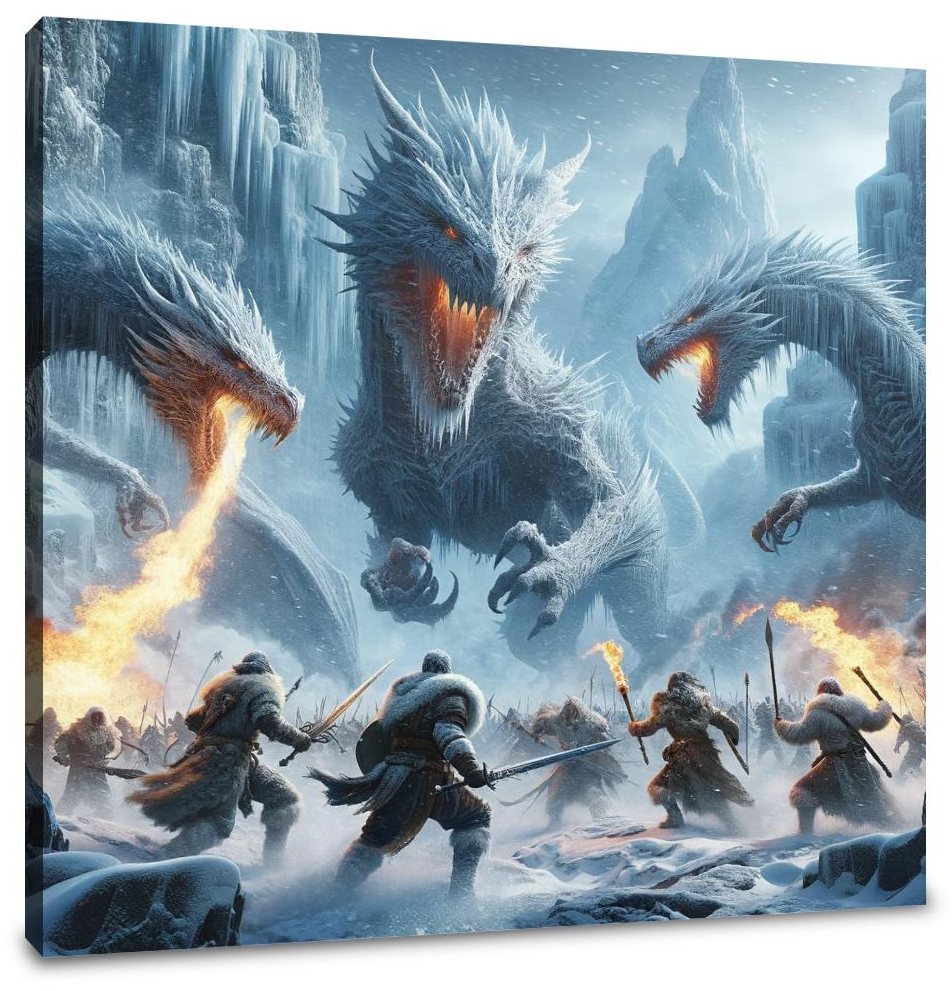 Battle of Frost Island Canvas