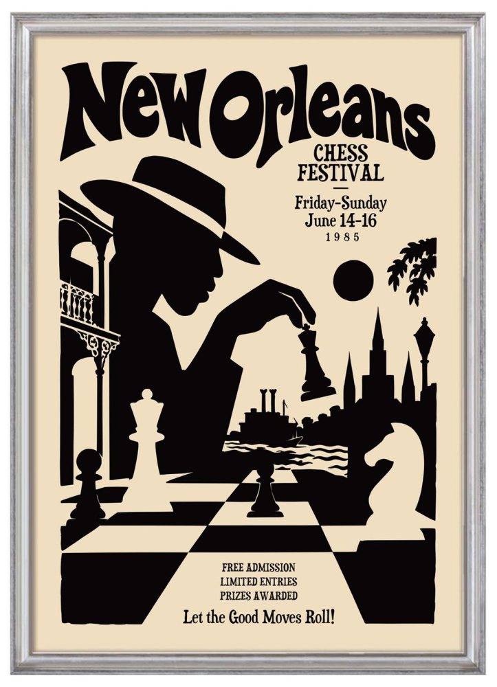 New Orleans Chess Poster Print