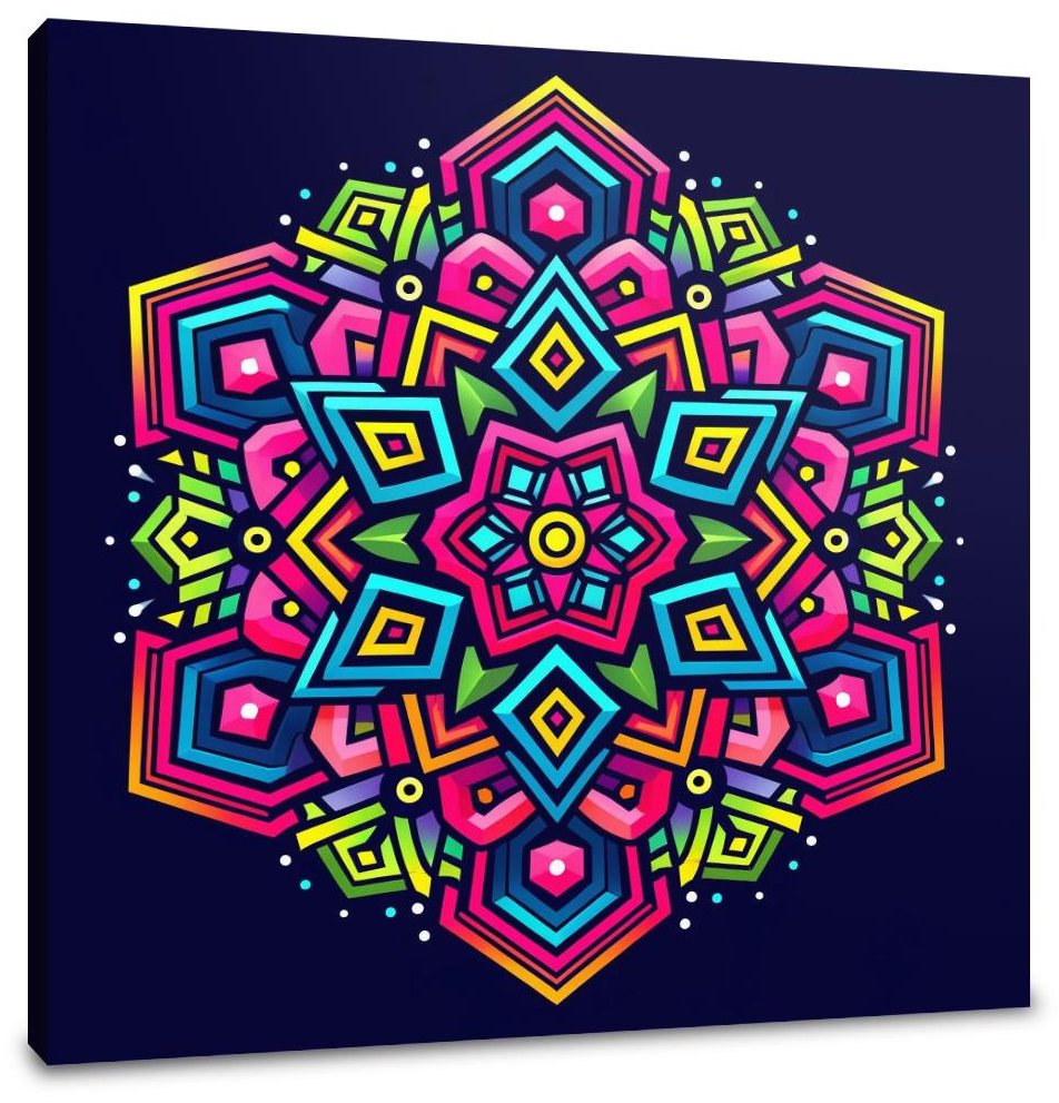 Vibrant Interlock Canvas