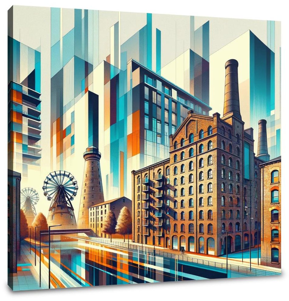 Manchester Ancoats Evolution Canvas