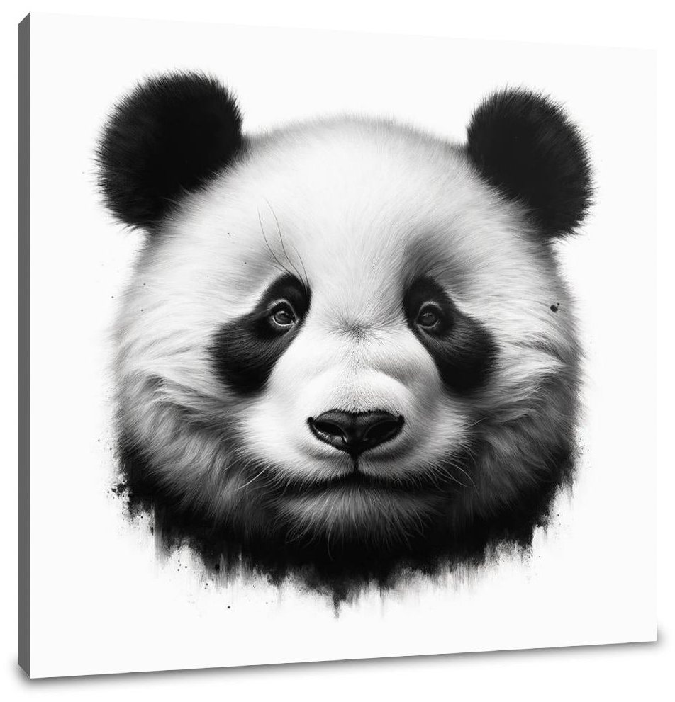 Emotive Panda: Captured Grace Canvas