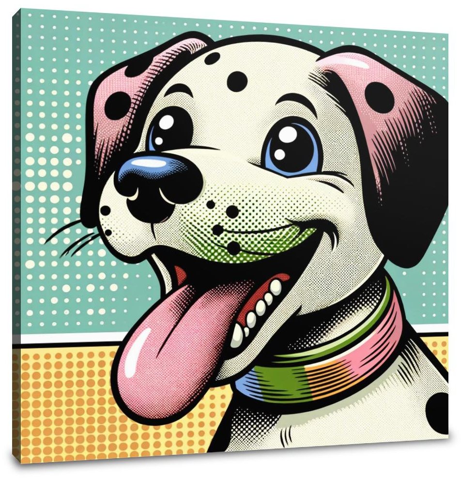 Playful Pup Canvas