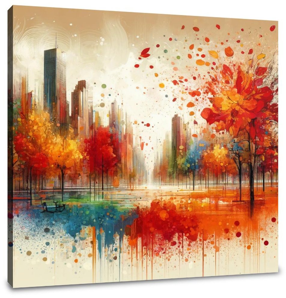 Autumn Park Harmony Canvas