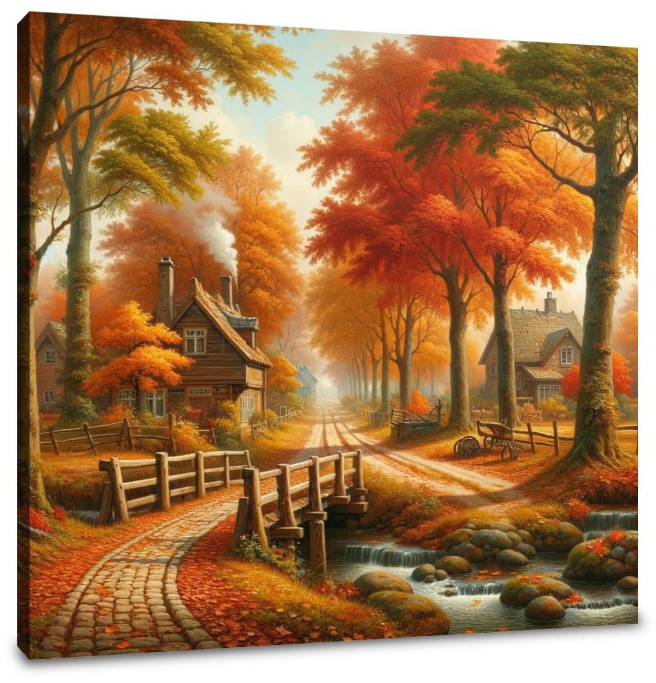 Autumn Lane Canvas